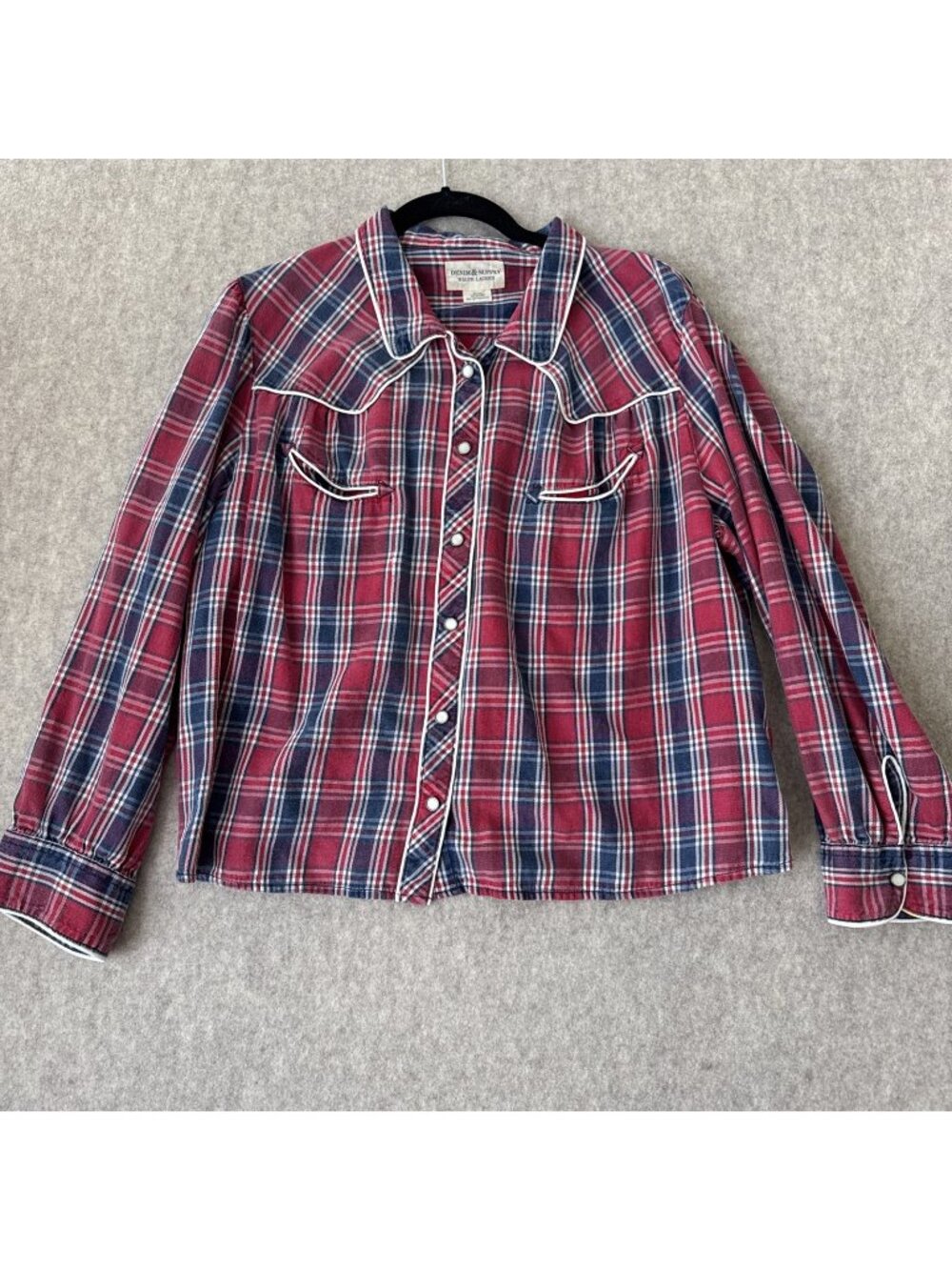 Denim and Supply Ralph Lauren Vintage Shirt Womens XL Snap Button Western Pocket